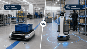 Image showing an AGV vs AMR