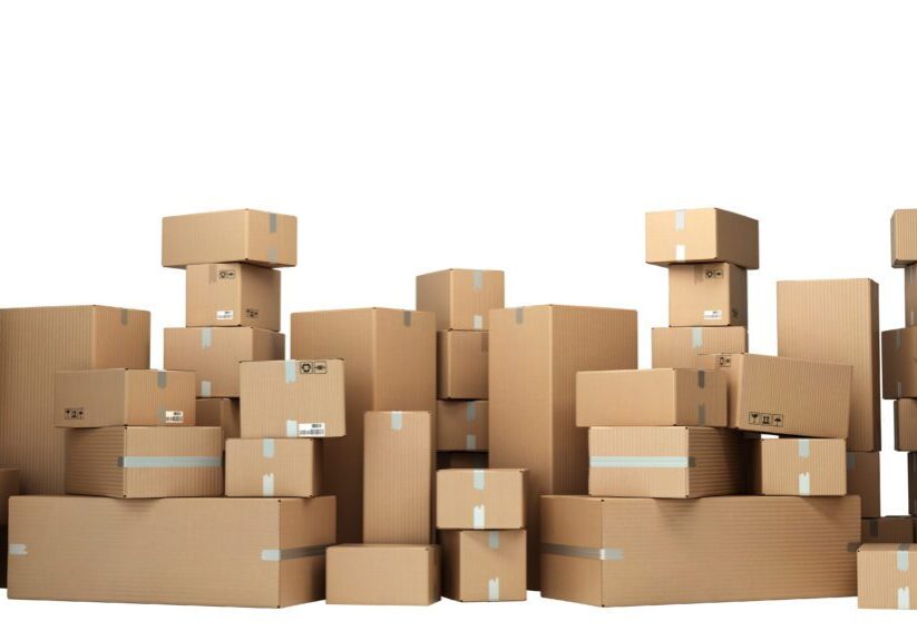 Image of cardboard boxes stacked